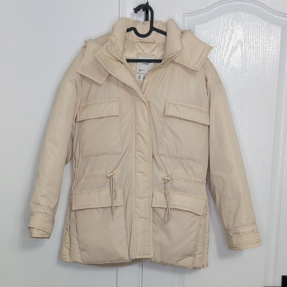 Abercrombie & Fitch Light Beige Utility Jacket